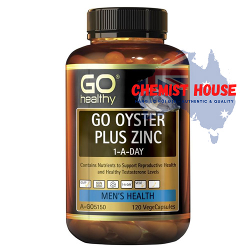 GO Healthy Oyster Plus Zinc 1-A-Day - Viên uống hỗ trợ tăng cường sinh lý nam 120 viên