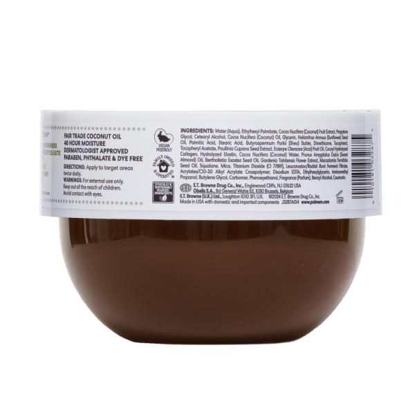 Kem Dưỡng Thể Palmers Hỗ Trợ Làm Săn Chắc & Giảm Chai Sần, Chảy Vùng Mông, Ngực, Bụng Và Các Vùng Khác 250g - Palmer's Brazilian Coco Whipped Body Cream 250g