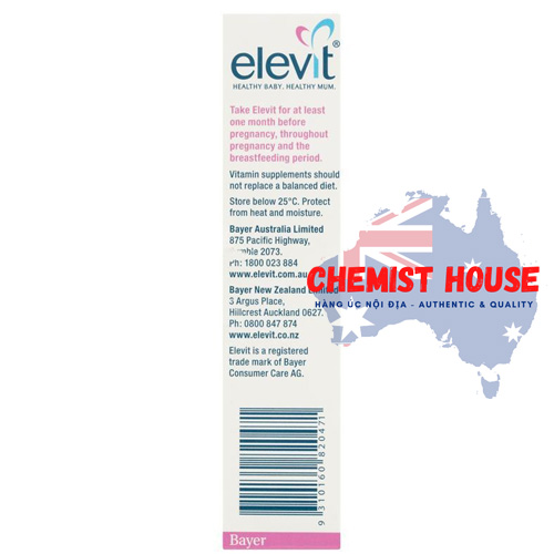 Elevit Pregnancy Multivitamin (30 days) - Vitamin Tổng hợp cho Mẹ bầu 30 viên