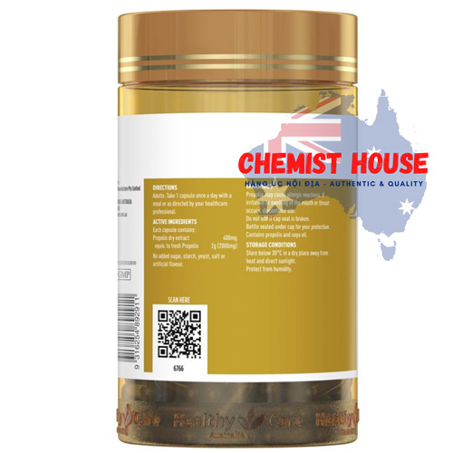 Healthy Care Propolis 2000mg - Viên uống keo ong 200 viên