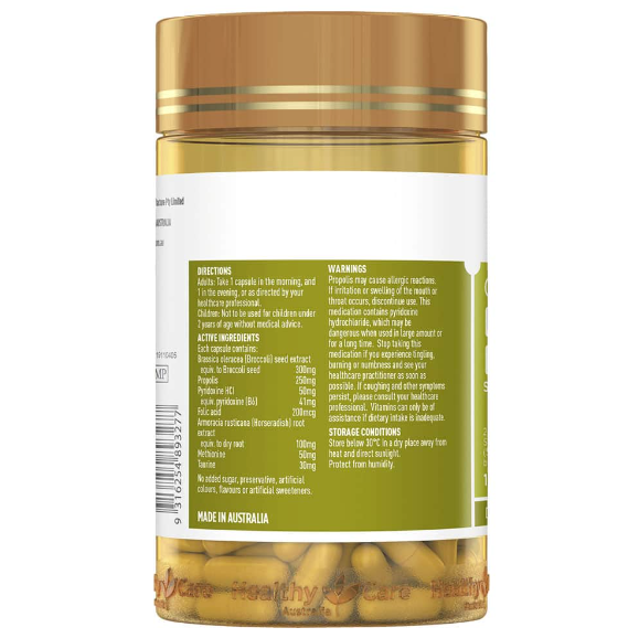 Viên uống thải độc phổi Úc - Healthy Care Original Lung Detox 180 VIÊN