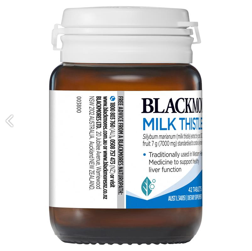 Viên bổ gan thải độc gan từ CÂY KẾ SỮA ÚC - Blackmores Milk Thistle 42 viên
