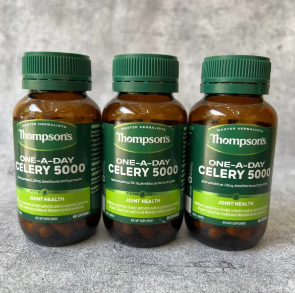 Viên Uống Hỗ Trợ Gút Thompsons Celery 5000mg - Viên uống phòng bệnh và hỗ trợ điều trị Gút/ Gout 60 viên