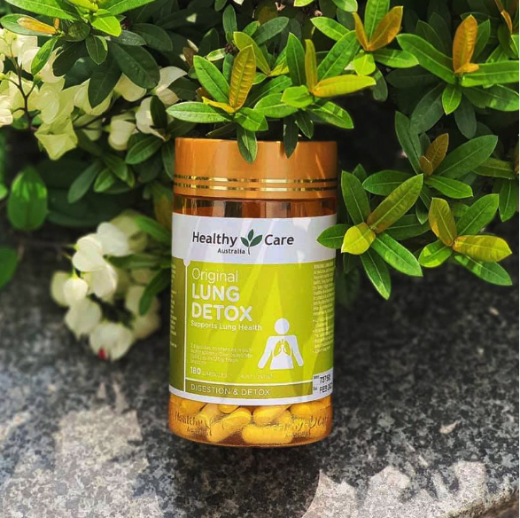 Viên uống thải độc phổi Úc - Healthy Care Original Lung Detox 180 VIÊN