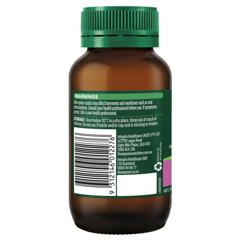 Viên Uống Hỗ Trợ Nội Tiết Tố Nữ Thompson’s One-a-day Vitex 1500mg Chiết Xuất Từ Cây Trinh Nữ