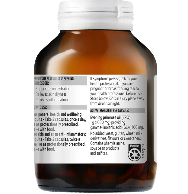 Viên uống tinh dầu hoa anh thảo Úc Blackmores Evening Primrose Oil