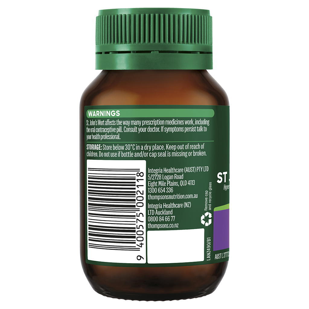 Viên uống giảm căng thẳng Thompson’s One-A-Day St. John’s Wort 4000mg 60 tablets