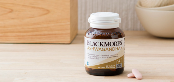 Viên uống giảm căng thẳng Blackmores Ashwagandha + 60 Tablets