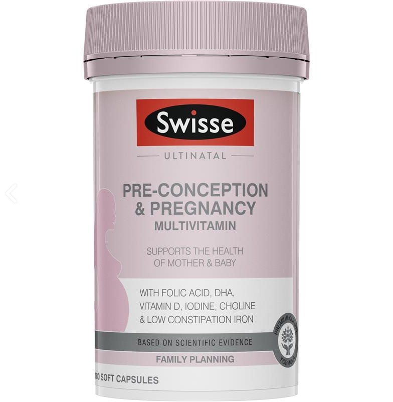 Vitamin tổng hợp cho mẹ bầu có mã unique check code - Swisse Ultinatal Pre Conception & Pregnancy