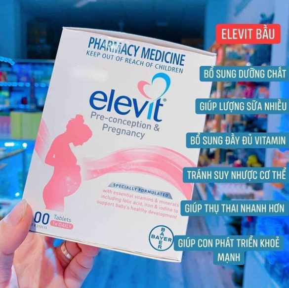 Combo cho Mẹ bầu và Bố chuẩn bị mang thai Elevit + Menevit Úc