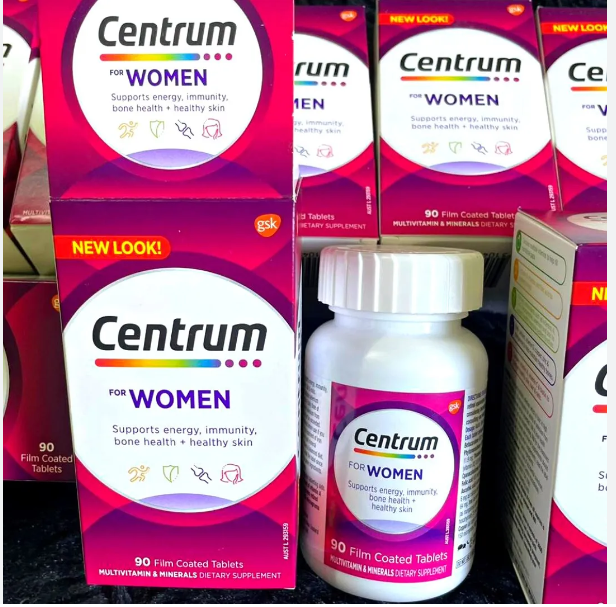 Centrum for women Viên uống vitamin tổng hợp dành cho nữ giới 90 Tablets