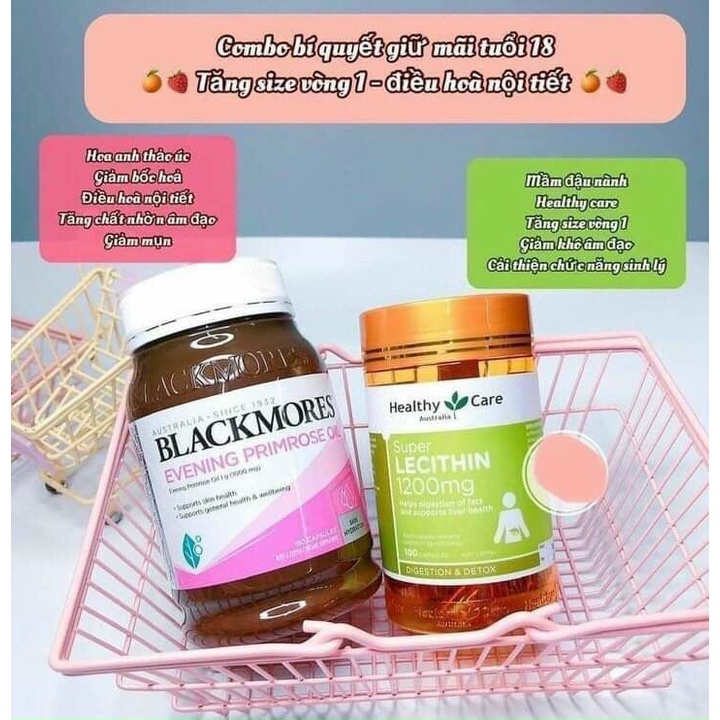 Combo Tăng Cường Nội Tiết Tố Nữ (Blackmores Anh Thảo + Mầm Đậu Nành)