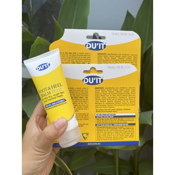 Kem dưỡng và nứt gót chân DU'IT Foot & Heel Balm Plus Dry Skin Foot Cream 50g