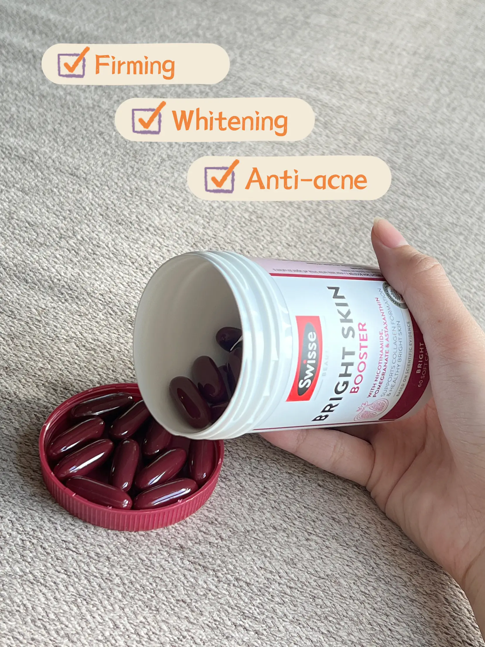 Viên uống trắng sáng da cao cấp Swisse Beauty Bright Skin 60 Capsules