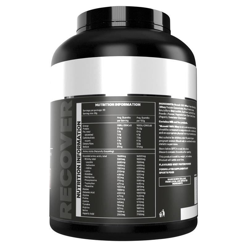Bột Protein Whey Musashi 100% Hỗ Trợ Tăng Trưởng & Phục Hồi Cơ Bắp Vị Caramel Muối/Vanila/Sô cô la 900g - Musashi 100% Whey Salted Caramel 900g