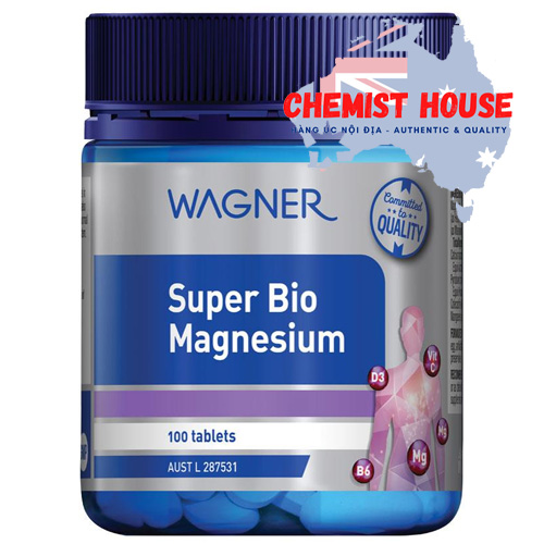 Wagner Super Bio Magnesium - Viên uống bổ sung Magie 100 viên