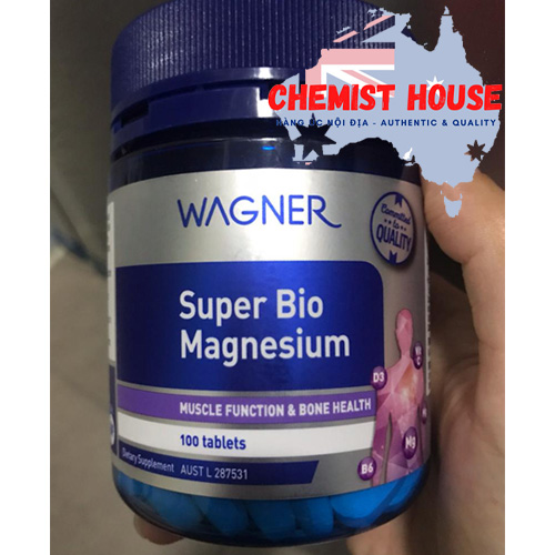 Wagner Super Bio Magnesium - Viên uống bổ sung Magie 100 viên