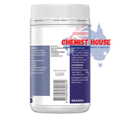 Healthy Care Super Sleep (Valerian 2000mg) - Viên uống hỗ trợ giấc ngủ 100 viên