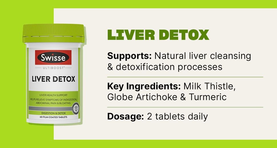 Swisse Ultiboost Liver Detox - Viên uống hỗ trợ thải độc gan