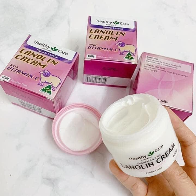 Kem cừu Healthy Care Lanolin Ngừa lão hóa- Mờ vết thâm nám cho da 100G