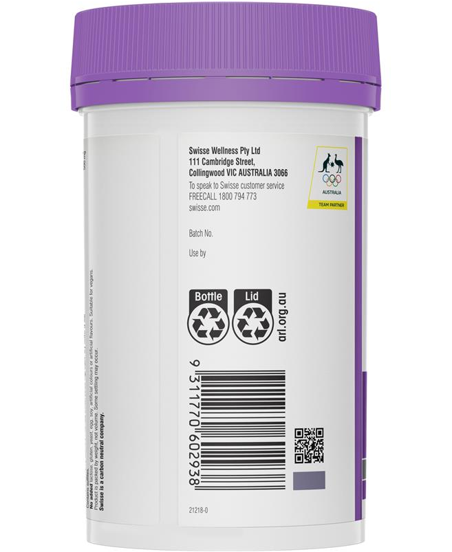 Bột hỗ trợ ngũ ngon vị chanh mật ong Úc - Swisse Ultiboost Magnesium + Sleep Powder 180g