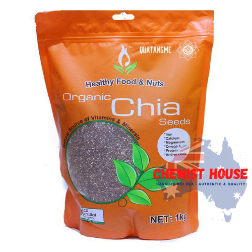Hạt Chia Healthy Food & Nuts Organic Chia Seeds 500g 