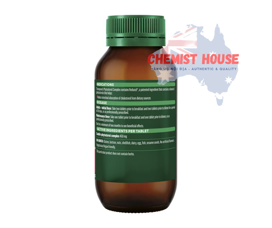 Thompson's Phytosterol Complex 120 Tablets - Viên uống hỗ trợ tim mạch 120 viên