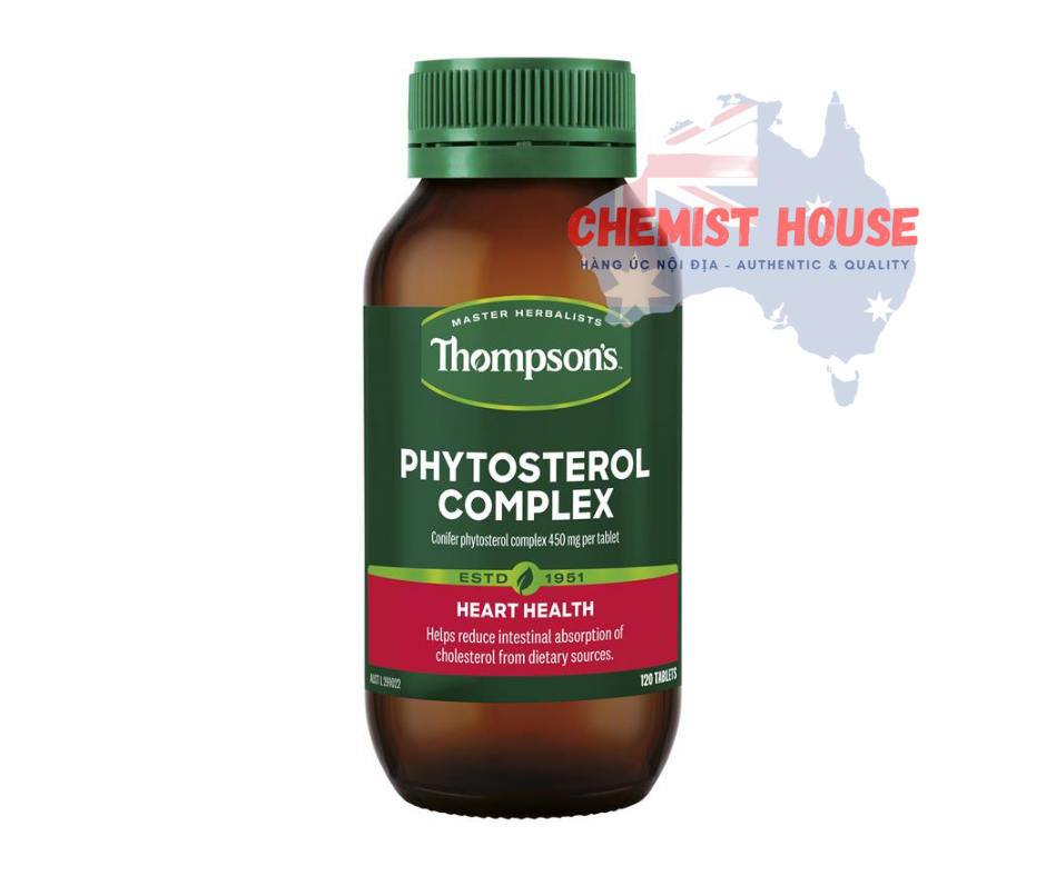 Thompson's Phytosterol Complex 120 Tablets - Viên uống hỗ trợ tim mạch 120 viên