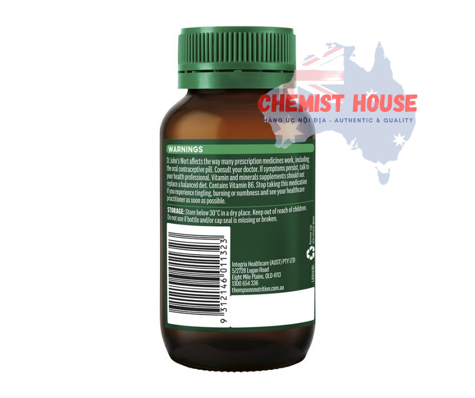 Thompsons Mood Support - Viên uống giảm stress, hỗ trợ tâm trạng 60 viên