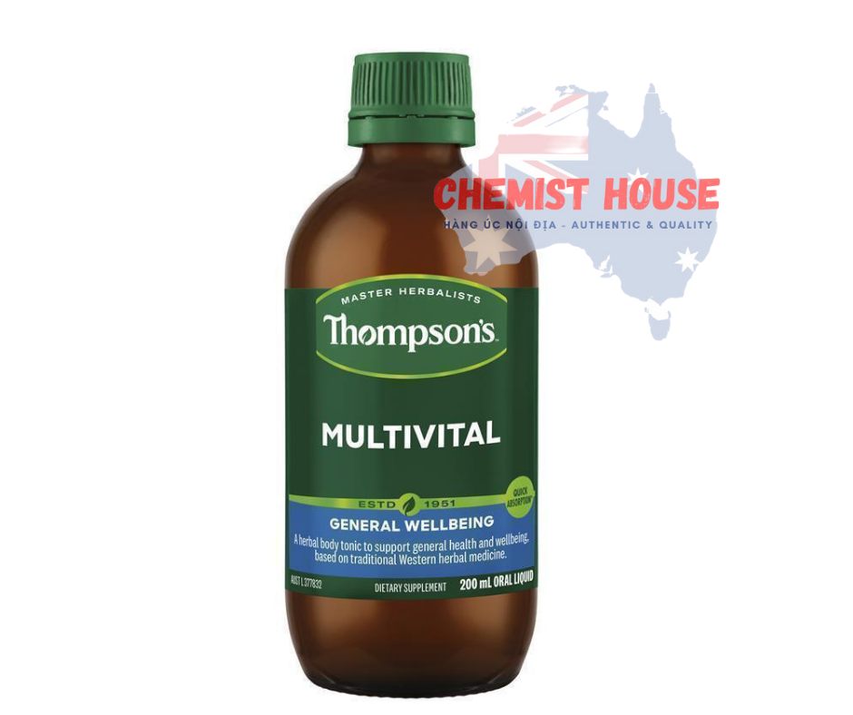 Thompsons Multivital 200ml - Vitamin tổng hợp dạng nước 200ml