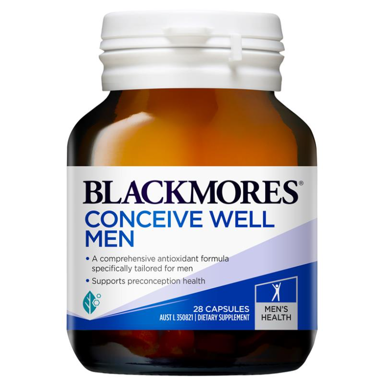 Viên uống tăng sinh lý tăng thụ thai cho Nam - Blackmores Conceive Well Men 28 Tablets