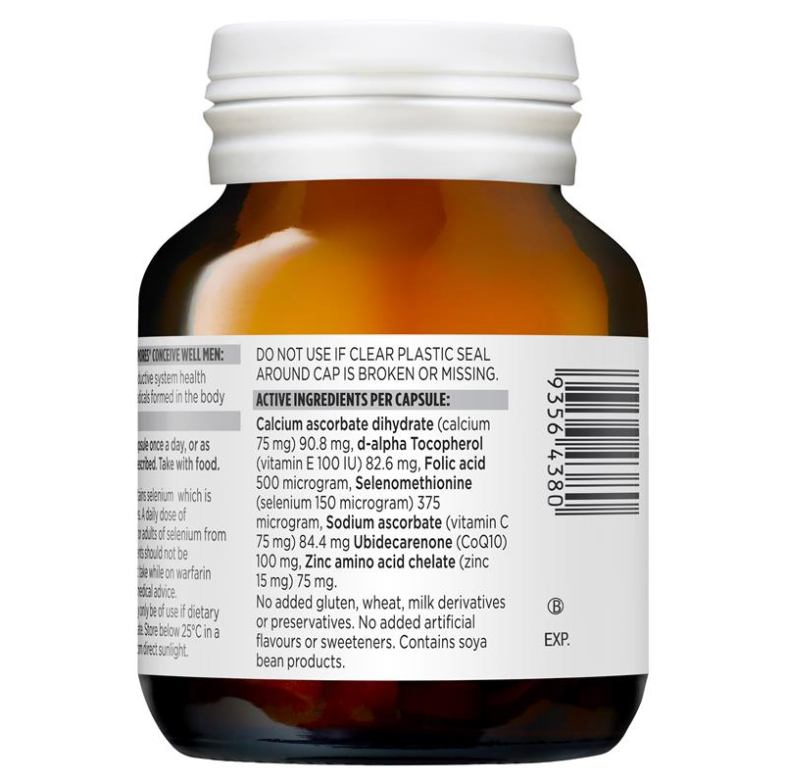 Viên uống tăng sinh lý tăng thụ thai cho Nam - Blackmores Conceive Well Men 28 Tablets