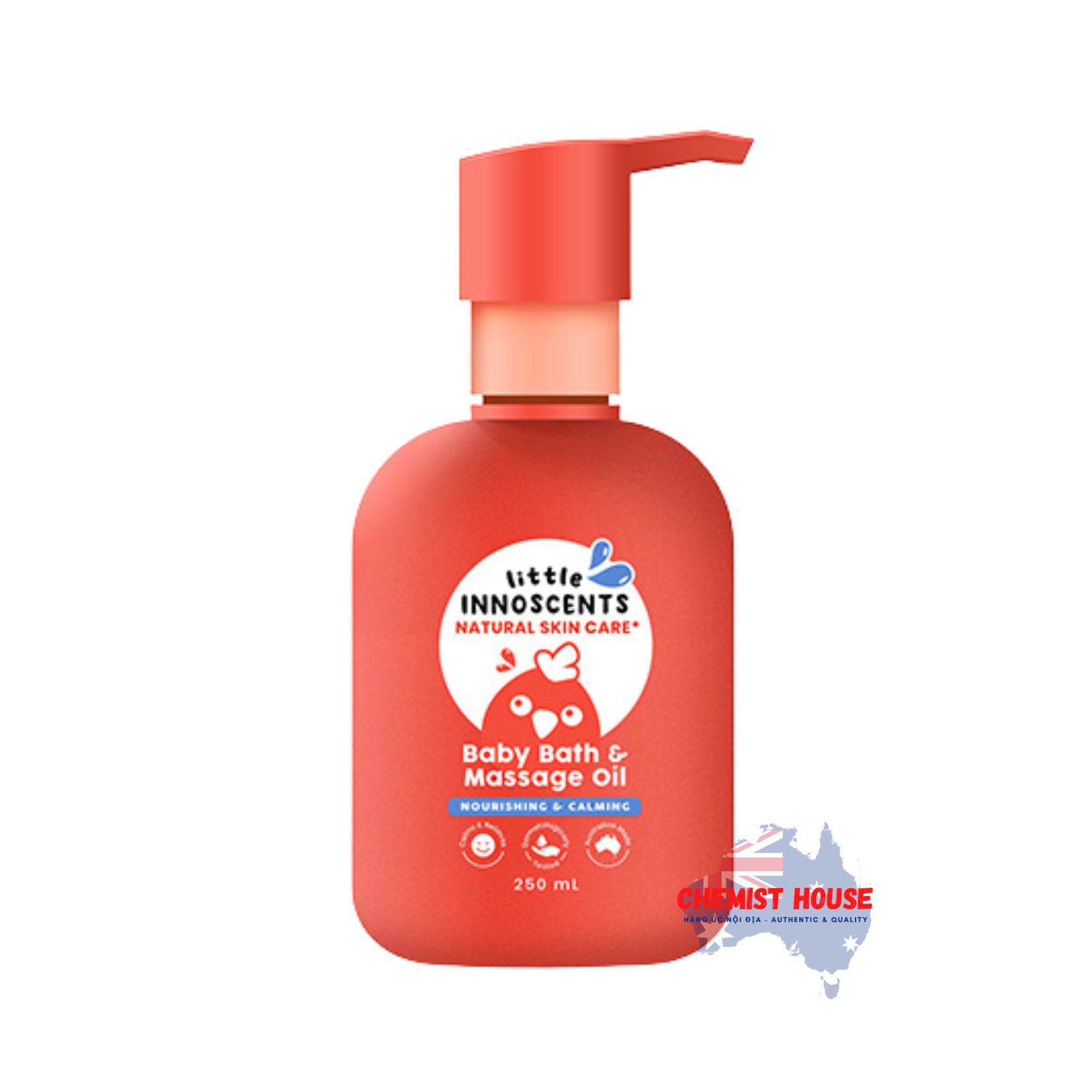 Dầu Tắm Và Massage Cho Bé Sơ Sinh Dịu Nhẹ & Lành Tính - Little Innocents Baby Bath & Massage Oil 250ml