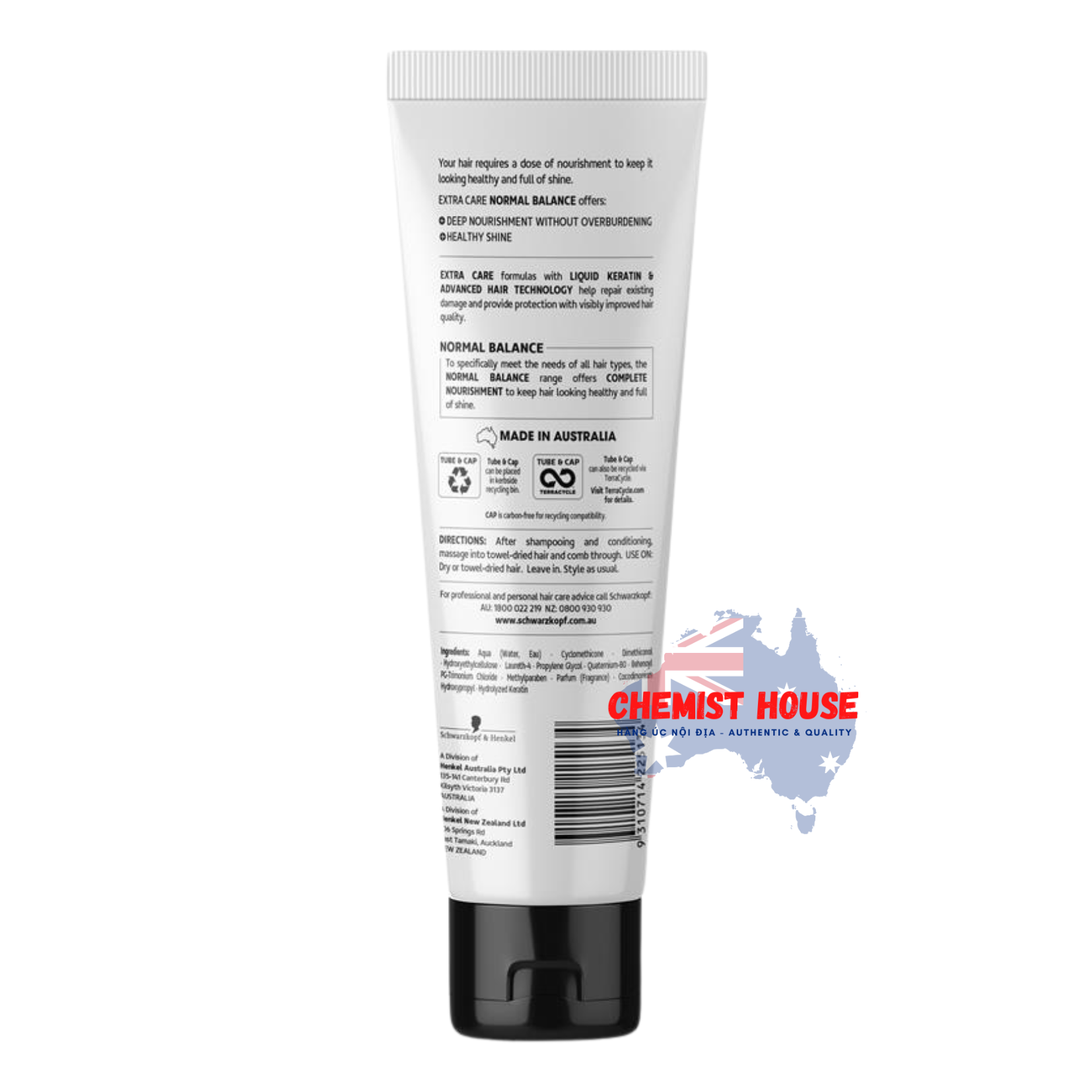 Kem Dưỡng Tóc & Gỡ Rối Phù Hợp Mọi Loại Tóc - Schwarzkopf Extra Care Normal Balance Leave In Treatment 150ml