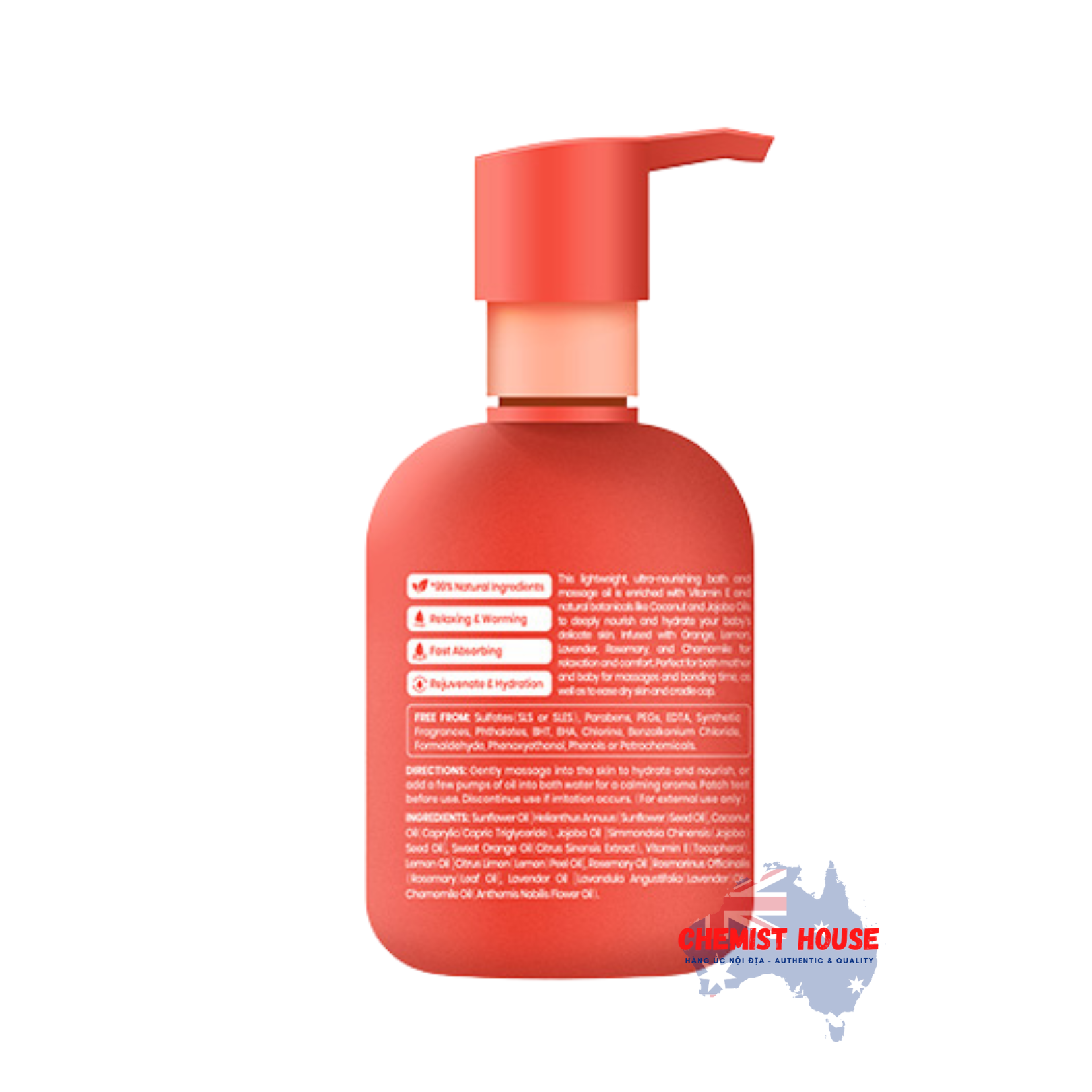 Dầu Tắm Và Massage Cho Bé Sơ Sinh Dịu Nhẹ & Lành Tính - Little Innocents Baby Bath & Massage Oil 250ml