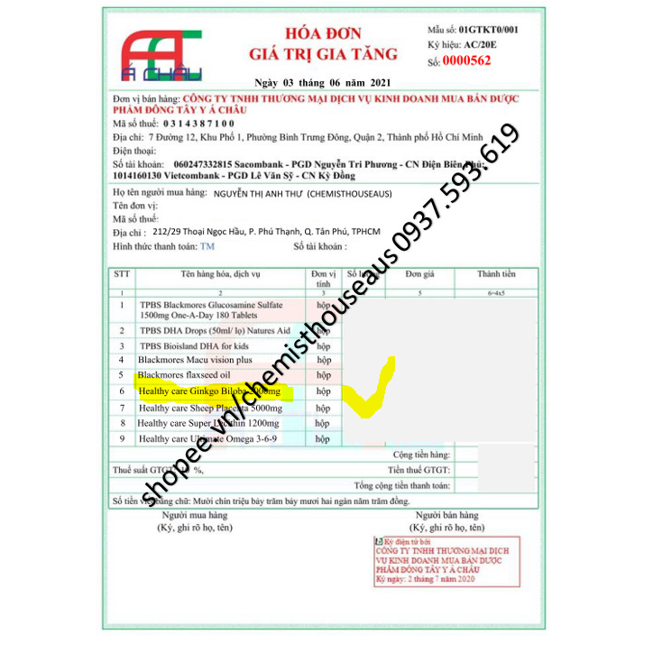 [Hàng Úc] Viên uống bổ não hoạt huyết dưỡng não cải thiện trí nhớ tập trung Blackmores Ginkgoforte Memory Support 80Viên