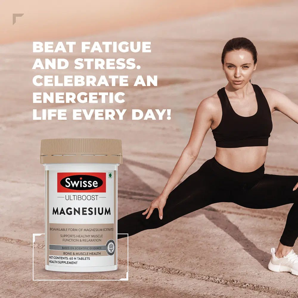 [Hàng Úc] Swisse Ultiboost Magnesium Viên Uống Bổ Sung Magie Tăng Cường Cơ Bắp Giảm Căng Thẳng Duy Trì Năng Lượng