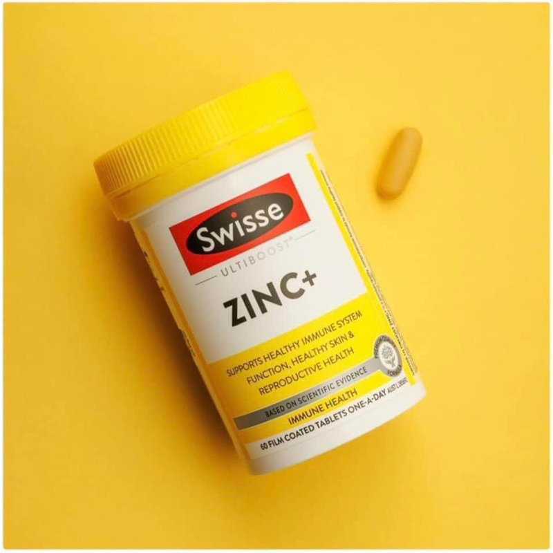 Swisse Ultiboost Zinc+ - Viên uống bổ sung Kẽm 60 viên