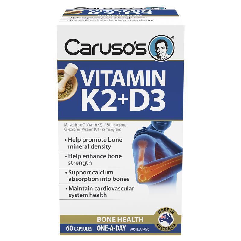 Viên uống bổ sung Vitamin D3 ÚC Blackmores Vitamin D3 1000IU Bioglan Vitamin K2 + D3 Carusos Vitamin K2 + D3