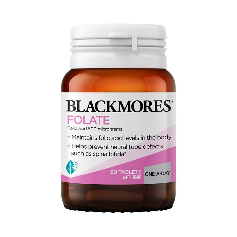 Blackmores I-Folic & Folate Viên Uống Bổ Sung Acid Folic Cho Phụ Nữ Mang Thai & Tăng Thụ Thai
