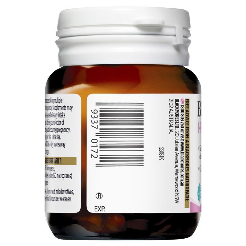 Blackmores I-Folic & Folate Viên Uống Bổ Sung Acid Folic Cho Phụ Nữ Mang Thai & Tăng Thụ Thai