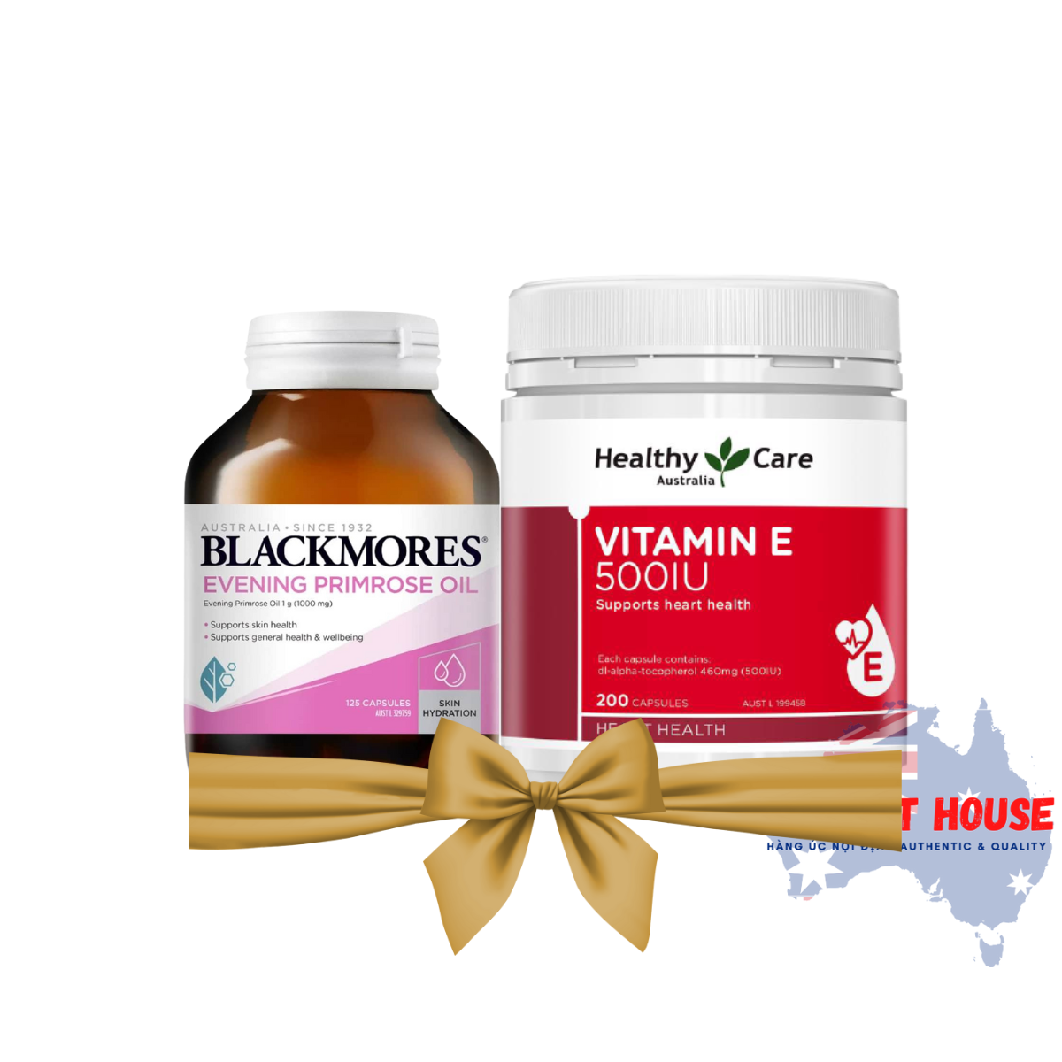 Combo Hồi Xuân cho phụ nữ u40+ và sau sinh (Blackmores Anh Thảo + Vitamin E Healthy care)