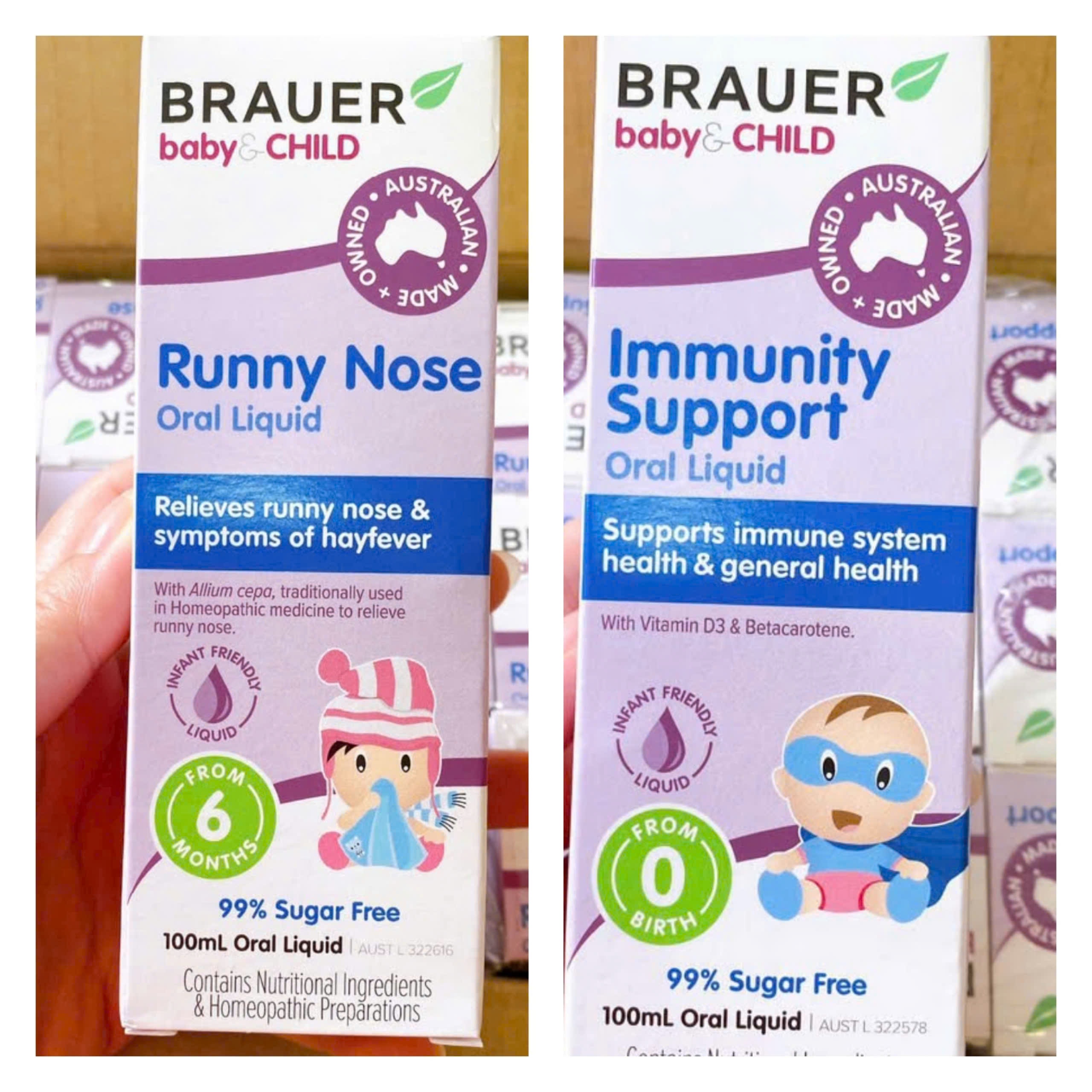 Siro Trị Sổ Mũi Cho Bé Brauer Baby & Child Runny Nose Relief 100ml
