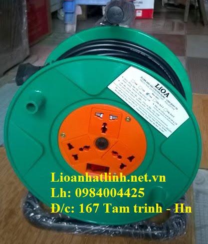 Ổ CẮM LIOA KIỂU QUAY TAY DÂY DÀI 20M - 15A DÂY 3 LÕI