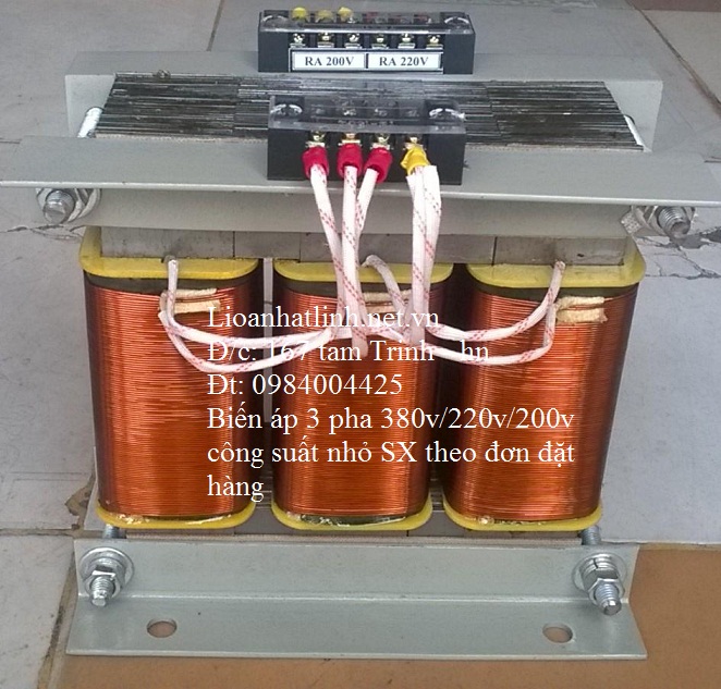 BIẾN ÁP 3 PHA 380V/ 220V 1KVA