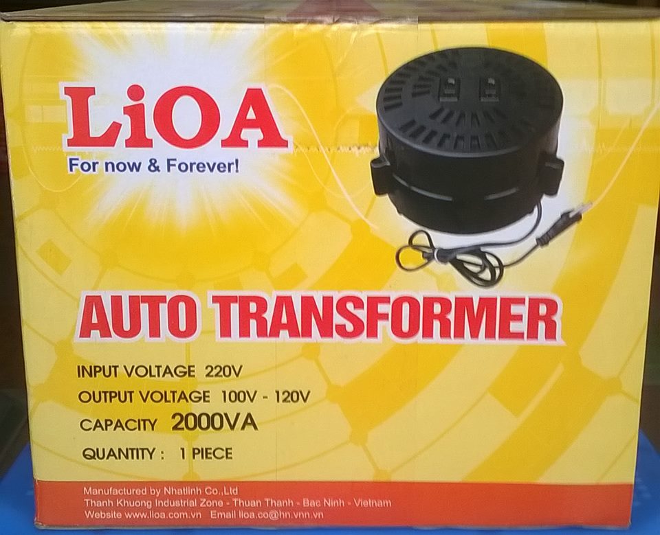 CỤC ĐỔI NGUỒN 220V RA 110V DÙNG CHO BẾP TỪ ĐÔI