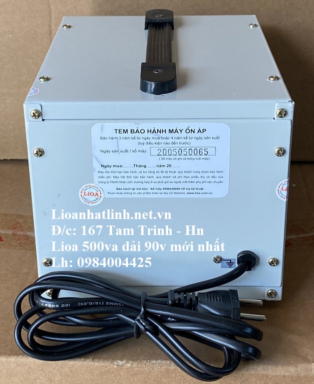 ổn áp lioa 1000va dải 50v ~ 250v