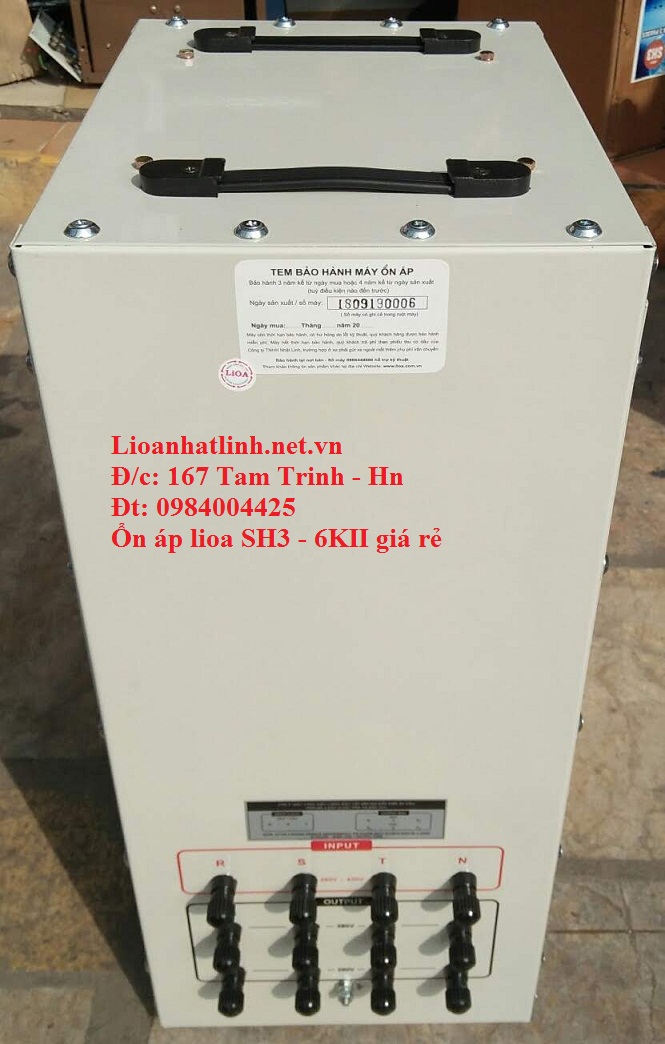 PHÍA SAU ỔN ÁP LIOA 6KVA DR3 - 6KII