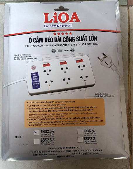 Ổ CẮM LIOA CÔNG SUẤT LỚN LIOA 6SS2.5-2