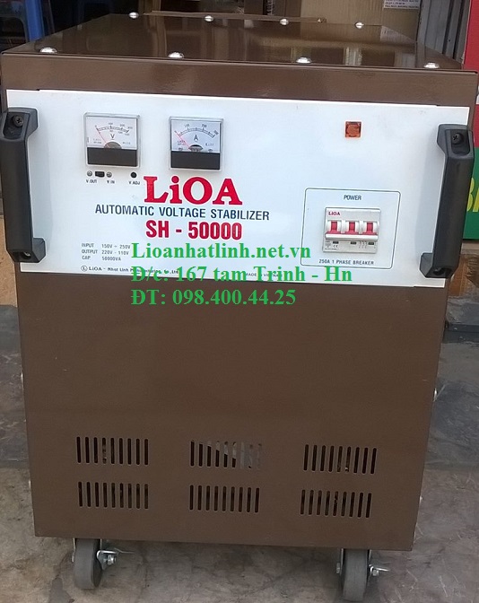 ỔN ÁP LIOA 1 PHA 50KVA MODEL SH - 50000 MỚI NHẤT 2017